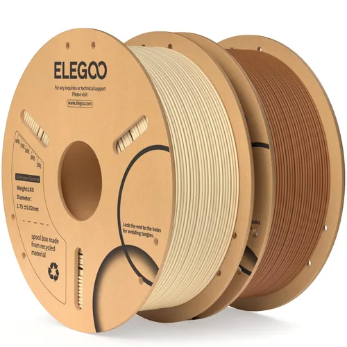 Vista 42 de ELEGOO Filamento PLA 1.75mm Rojo 1KG, Filamento para Impresora 3D con Precisión Dimensional +/- 0.02mm, Carrete de Cartón de 1kg (2.2lbs) Filamento