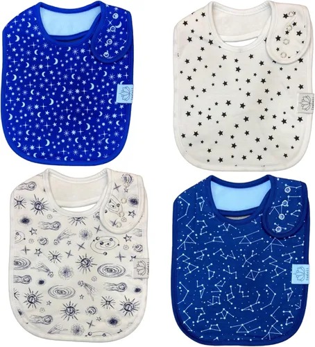 Vista 4 de Isabeli Baberos de algodón orgánico para niños pequeños