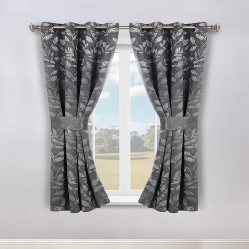 Vista 167 de Superior Cortinas opacas, oscurecimiento de la habitación para dormitorio, bloqueo solar, térmicas, cortinas bohemias modernas, colección de hojas