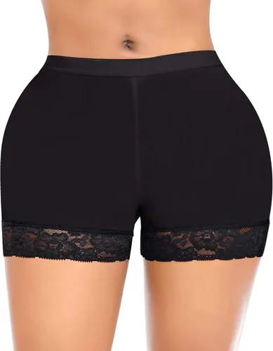 Vista 2 de DERCA Bragas para levantar los glúteos para mujer, ropa interior acolchada sin costuras, almohadillas para glúteos, realzador de cadera, pantalones