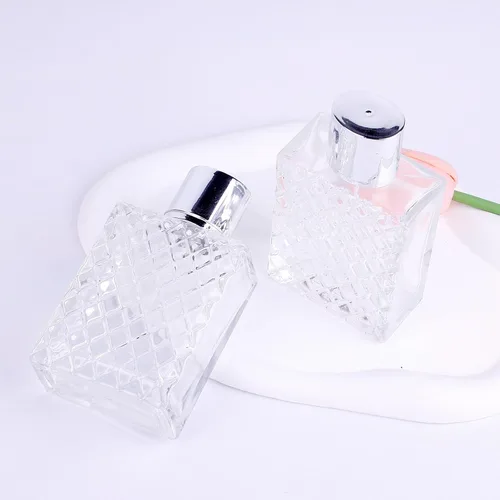 Vista 7 de Botellas de cristal del atomizador del perfume de 3.4 fl oz/3.4oz, 2pcs botella de perfume vacía recargable atomizador, atomizador portátil