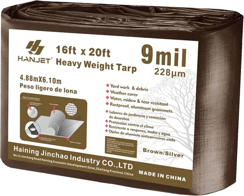 Vista 20 de lona impermeable duradera para cubierta, para camping, jardín, azul/verde militar, Verde