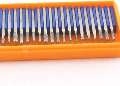 Vista 7 de JINGLING Juego de cabezal de molienda de diamante broca giratoria para taladro eléctrico de uñas de 3/32 pulgadas