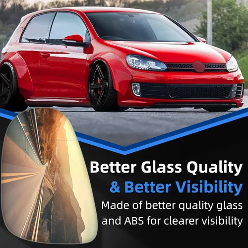 Vista 5 de Espejo lateral del conductor de repuesto para Volkswagen VW MK6 2010 2011 2012 2013 2014 Golf GTI espejos de cristal – Espejo retrovisor lateral