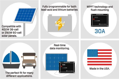 Vista 6 de Controlador de carga solar Solar Boost de 3000 i, 12 V/30 A, 400 W, MPPT