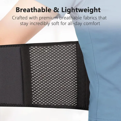 Vista 5 de Comforband Faja de Soporte para la Espalda con Infusión de Cobre – Cinturón Lumbar Ligero con 6 Varillas de Soporte para Aliviar el Dolor de Espalda