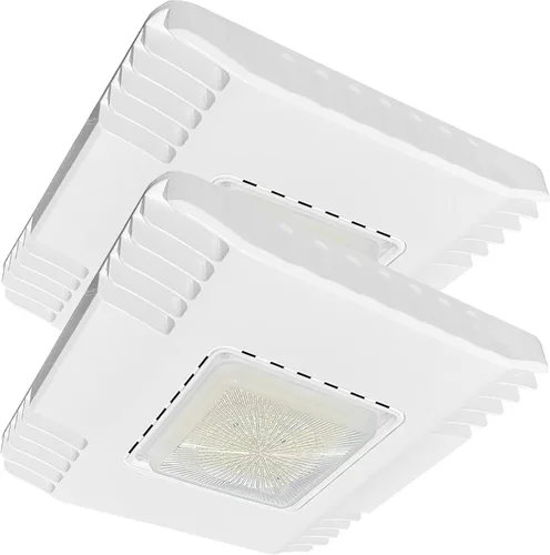Vista 12 de 150W LED Canopy Light, 21000LM 5700K, Surface Mount LED Gas Station Carport Ceiling Light [600W HID/HPS Equiv.], IP65 Rated High Bay Parking Garage