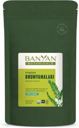 Banyan Botanicals Polvo de Bhumyamalaki - Suplemento orgánico para la salud del hígado* - Phyllanthus spp. - para la desintoxicación natural y la