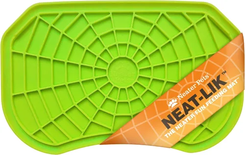 Neater Pets Neat-LIK - Tapete para lamer perros, gatos, cachorros, reduce la ansiedad y el aburrimiento, alimentador lento de mantequilla de maní,