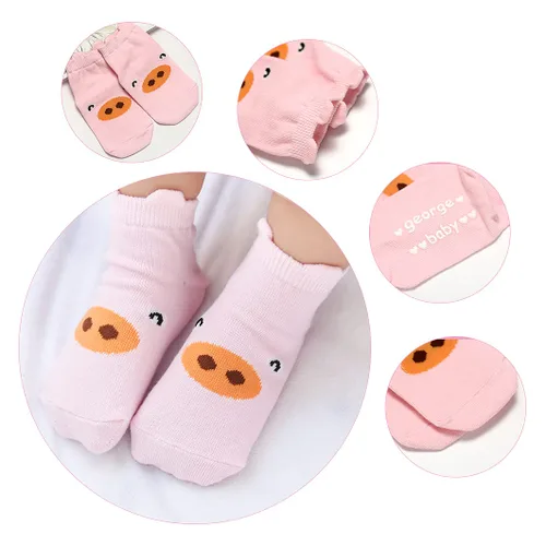 Vista 6 de Casco ajustable para bebé, ligero y suave, con 3 pares de rodilleras para gatear y 3 pares de calcetines de bebé, ideal para el bebé que aprende a