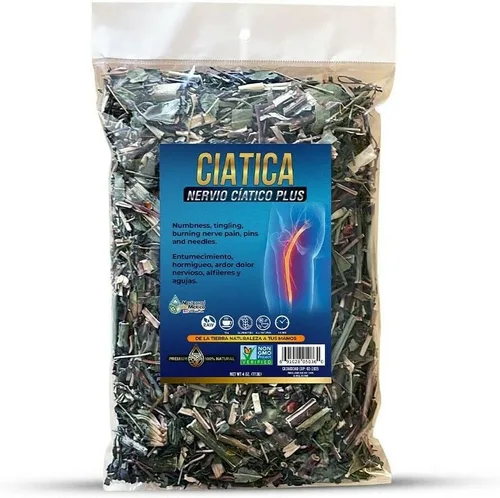 Ciatica Compuesto Herbal Te 4 oz. Nervio Ciatico Plus Nervio Ciático Plus Dolor Natural