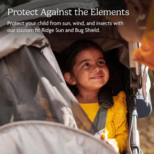 Vista 2 de UPPAbaby Protector solar e insectos para cochecito Ridge, UPF 50+, protección contra el viento y los insectos, diseño ventilado, fijación rápida