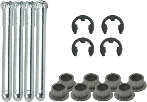 Vista 7 de Kit de 2 pobres de bisagra de puerta cromada y kits de bujes compatibles con Chevy S10 GMC Blazer GMC S15 Pickup Sonoma Jimmy Oldsmobile Bravada