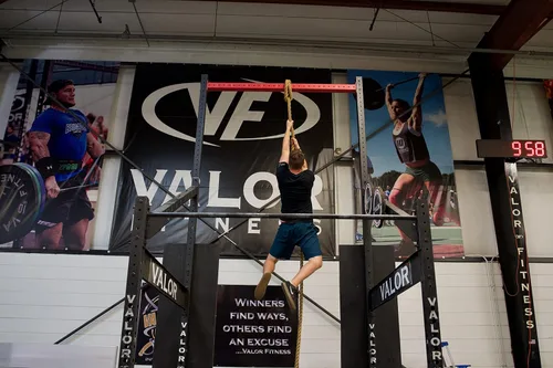 Vista 9 de Valor Fitness cuerda para escalada de sisal, 25'.