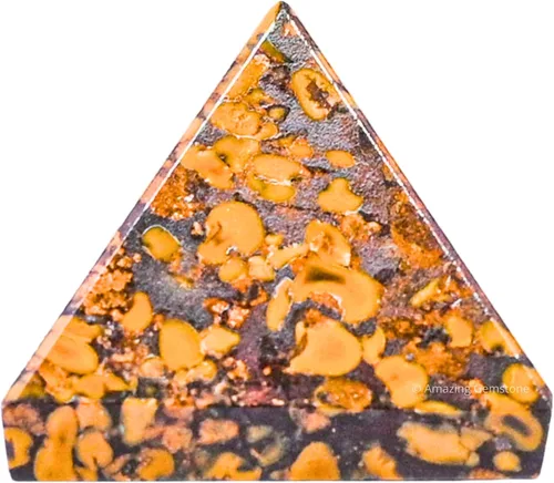 Vista 23 de Amazing Gemstone Piedras curativas de cristal de pirámide de piedra lunar arcoíris – Estatuilla de pirámide de piedra natural de 1 pulgada