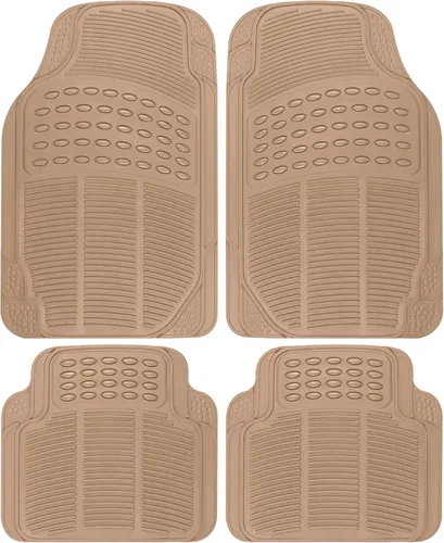 Vista 13 de BDK ProLiner - Alfombrillas para coches, camiones, SUV, 3 piezas, alfombrillas para todo tipo de clima con diseño de ajuste universal, alfombrillas