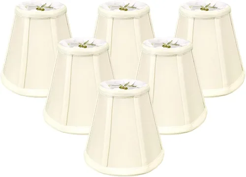 Vista 140 de Royal Designs, Inc. BS-707FC-6AGL Deep Empire Basic - Pantalla para lámpara con clip de llama, 3.5 x 6 x 5.75 pulgadas, color dorado antiguo