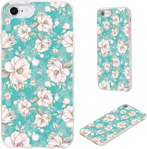 Vista 14 de Funda protectora completa delgada y suave de TPU transparente para iPhone SE 2022/2020, iPhone 8/7/6S/6 - Diseño de música divertida guitarra