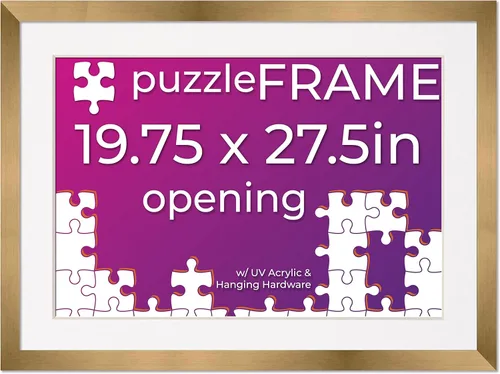 Vista 19 de Poster Palooza Kit de marco de rompecabezas de 11.25 x 38.25 pulgadas, el kit incluye hojas de pegamento para rompecabezas, marco de rompecabezas