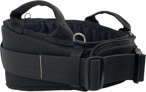 Vista 7 de Boulder Bag MAX Comfort - Cinturón de herramientas de soporte para espalda, color negro, hebilla de metal con punta de cuero