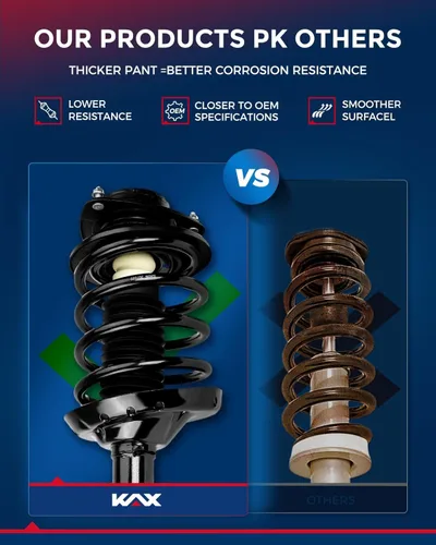 Vista 99 de KAX Puntales traseros para Toyota 2007 2008 2009 2010 2011 Camry, 2008 2009 2010 2011 2012 amortiguadores traseros rápido completo conjunto