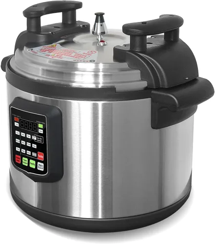 Vista 5 de Kolice Olla a presión eléctrica comercial de 15 L, olla a presión de 220 voltios con olla interior antiadherente, 15 L (16 cuartos de galón), 2000