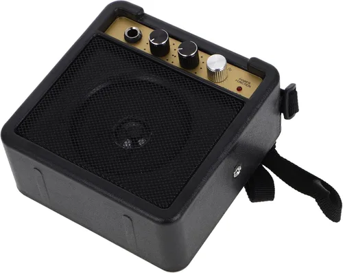 Mini amplificador de guitarra eléctrica, amplificador de bajo pequeño, altavoz portátil para práctica y rendimiento con adaptador de cable de audio