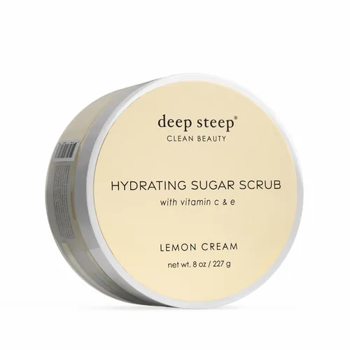 Vista 23 de Deep Steep Exfoliante de azúcar, vainilla de azúcar morena, 8 onzas, exfoliante corporal con aceite de coco orgánico, manteca de karité y aceite