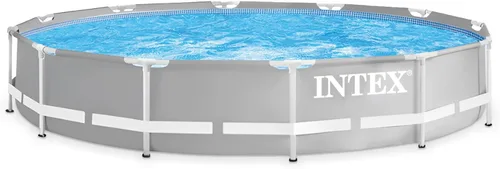 Vista 8 de INTEX 26700EH - Piscina con marco de prisma premium sobre el suelo: 10 pies x 30 pulgadas - SuperTough resistente a pinchazos - Resistente a