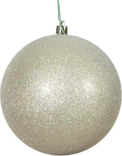 Vista 5 de Vickerman Adorno de bola de caramelo de oro antiguo de 10 pulgadas