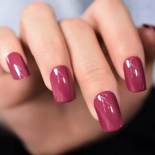 Vista 11 de Uñas postizas a presión marrón café, uñas postizas con acabado bronceado oscuro, uso diario, uñas postizas medianas, cortas, cuadradas, ovaladas