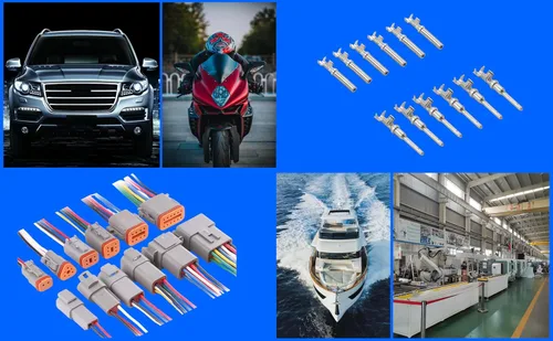 Vista 5 de Kit de conector de cable de la serie DT de 6 pines, sellado macho y hembra, impermeable, conector de cable eléctrico 16-22 AWG, gris, 64 piezas, 4