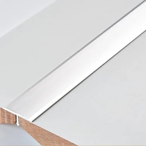Vista 10 de Tira de transición de suelo de aluminio estilo T, borde adhesivo para pisos, madera a azulejo, madera a vinilo, alfombra a azulejo, 0.7 pulgadas