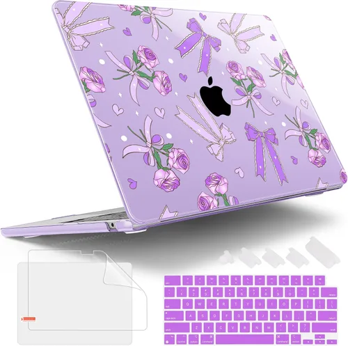 Vista 23 de Tuiklol Funda rígida para MacBook Air 2026, 2025, 2024, 2023, modelo M5, A3448, M4, A3241, M3, A3114, M2, A2941, funda rígida para MacBook de 15.3