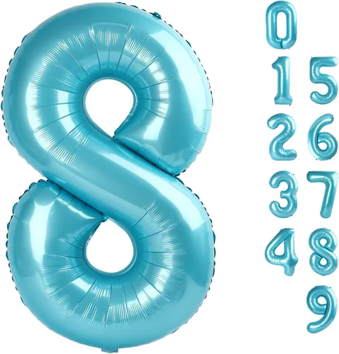 Vista 163 de Globos de números 0 de 40 pulgadas, globos negros de números para números 10, 20, 30, 40, 50, 60, 70, 80, 90, 100, globos de números 10, 20, 30, 40