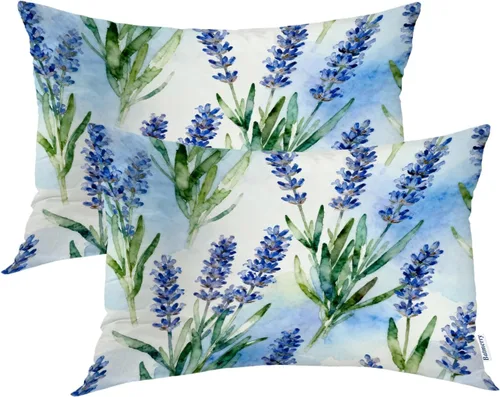 Vista 35 de Batmerry Ancient Egyptian Symbols Throw Pillow Covers, Rich in Hieroglyphics Decorative Pillow Covers Digital Printing Blended Fabric for Couch Sofa