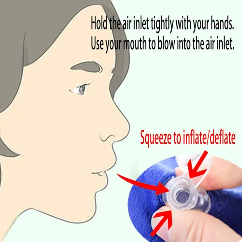 Vista 5 de Collar de cono de perro para perros pequeños, medianos y grandes después de la cirugía, collar inflable de recuperación de cuello de perrito