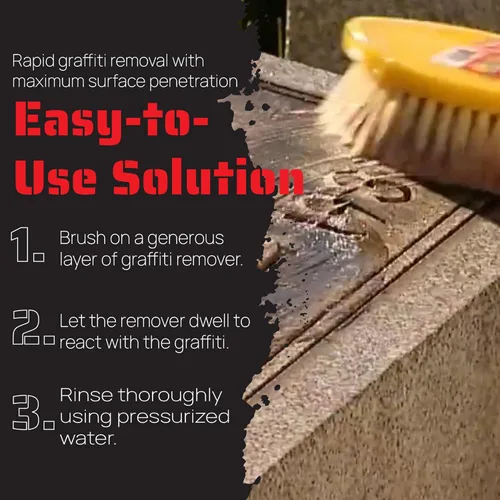 Vista 7 de Graffiti Solutions Removedor de graffiti de mocos de elefante (1 galón) Fórmula biodegradable superior para la eliminación rápida de graffiti