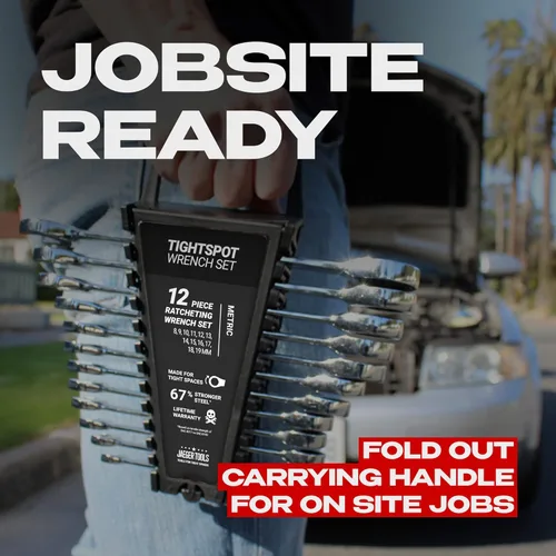 Vista 7 de 24pc IN/MM TIGHTSPOT Ratcheting Wrench Set - MASTER SET Including Inch & Metric With Quick Access Wrench Organizer - Our standard in combination