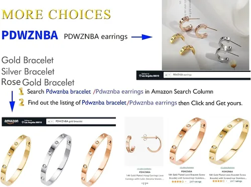 Vista 2 de PDWZNBA - Anillo de acero inoxidable bañado en oro de 18 K, dorado, rosa, plateado, con circonita cúbica. Anillo de compromiso o para boda