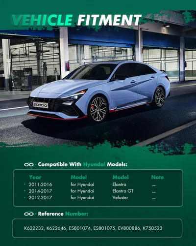 Vista 2 de SCITOO Kit de suspensión delantera, brazo de control inferior y rótulas, extremos de barra de acoplamiento, enlaces de barra estabilizadora, ajuste