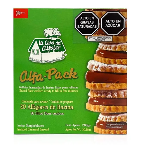 Vista 3 de Alfajores de Harina La Casa Del Alfajor Perú 2 cajas de 20 cada una