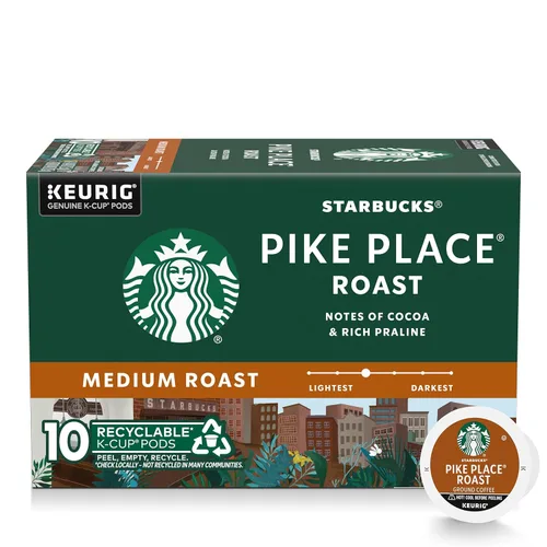 Vista 56 de Starbucks Cápsulas de café K-Cup, tostado medio, mezcla de casa para cafeteras Keurig, 100% arábica, 1 caja (75 cápsulas)