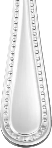 Vista 3 de Yaxa Basics Cucharas de cena de acero inoxidable aptas para lavavajillas con borde perlado, cucharadas grandes, 7.7 pulgadas, paquete de 12