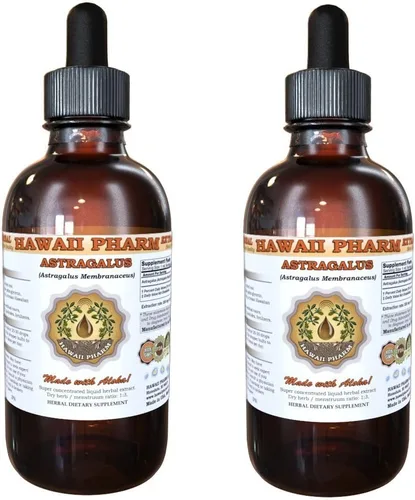 Vista 5 de HawaiiPharm Extracto líquido de astrágalo, astrágalo orgánico (Astragalus membranaceus) Suplemento de tintura de raíz seca, 4 onzas
