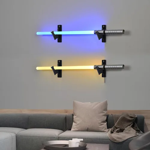 Vista 4 de Soporte para sables de luz - Soporte de pared para sable de luz, soporte de sable de luz acrílico, soporte para sable de luz, soporte para sable