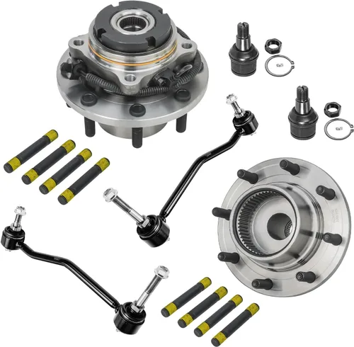 Vista 56 de Detroit Axle - Kit de cubos de rodamiento de rueda delantera de 6 piezas para Dodge Dart 2013-2016, Chrysler 200 2015-2017, 2 cojinetes de rueda