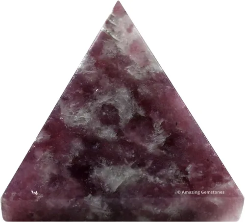 Vista 40 de Amazing Gemstone Piedras curativas de cristal de pirámide de piedra lunar arcoíris – Estatuilla de pirámide de piedra natural de 1 pulgada