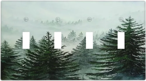 Vista 95 de Cubiertas de enchufe de pintura floral de grafiti de girasol abstracto, 1 palanca, 1 combinación basculante, placas de interruptor eléctrico, placa