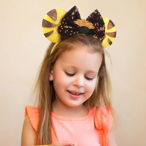 Vista 6 de Diadema con orejas de ratón del rey león, diadema con orejas de ratón Simba, orejas de reino de animales, accesorios para el cabello para fiesta